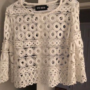 White Eyelet Blouse